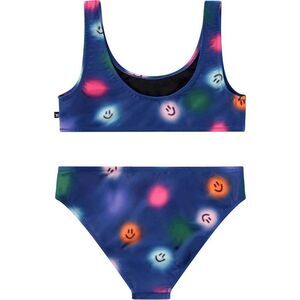 Molo Nola Blue Smile Bright Bikini Swim Bathing Suit Girls Youth Size 11/12Y